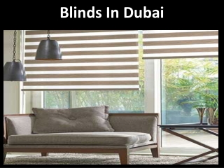 Blinds in Dubai