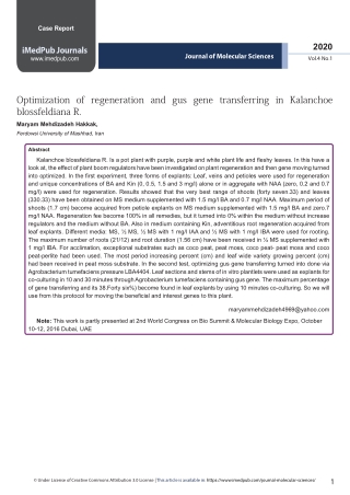 Journal of Molecular Sciences