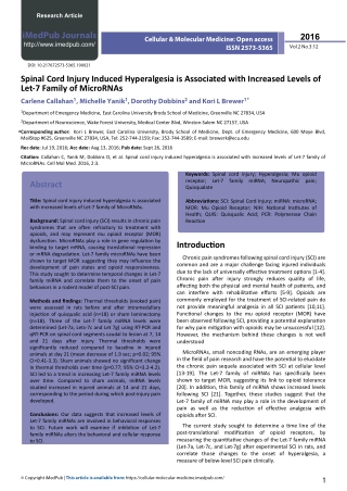 Cellular & Molecular Medicine: Open access