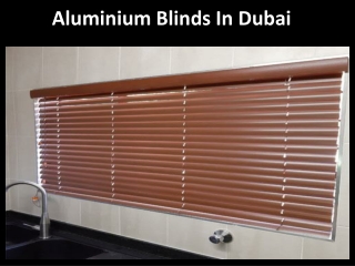 Aluminum Blinds Abu Dhabi