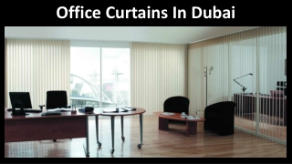 Office curtain Dubai