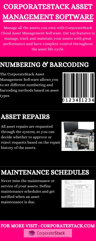 CorporateStack Asset Management Software