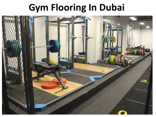 Gym flooring Dubai