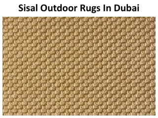 Sisal Outdoor Rugs Dubai