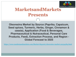 Oleoresins Market - Global Forecast to 2025