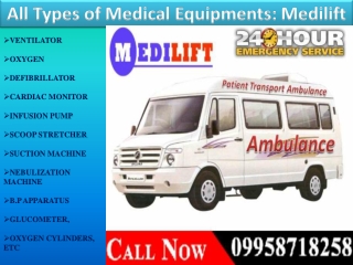 Use Best and Safest Road Ambulance Service in Ranchi and Jamshedpur with Fast Medical Facility: Medilift