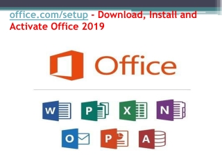 office.com/setup - Download, Install and Activate Office 2019