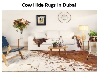 Cow Hide Rugs Dubai