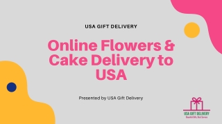 Birthday Cake Delivery in USA