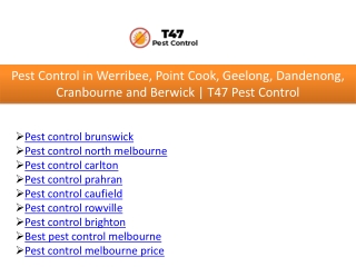 Pest control brunswick