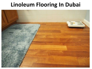 Linoleum Flooring Dubai