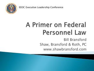 A Primer on Federal Personnel Law
