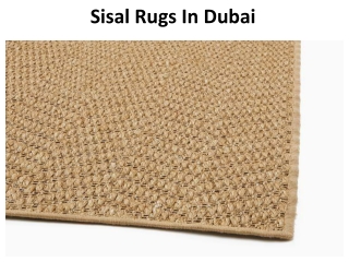 Sisal Rugs Abu Dhabi