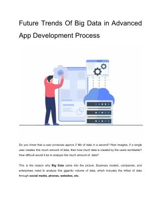 Future Trends Of Big Data in Advanced App Development Process