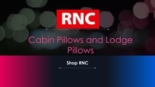 Cabin Pillows and Lodge Pillows