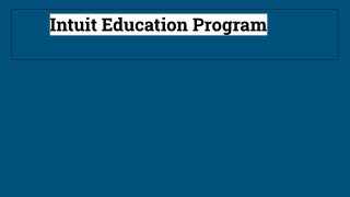 Know more about | intuit education program |  1-888-883-9555 | USA