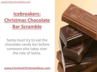 Icebreakers: Christmas Chocolate Bar Scramble