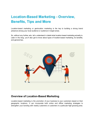 Location-Based Marketing - Overview, Benefits, Tips and More