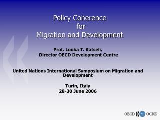 Policy Coherence for Migration and Development