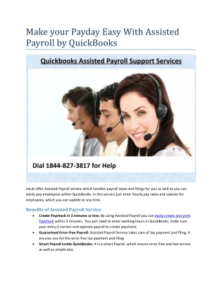 Make your Payday Easy With Assisted Payroll by QuickBooks