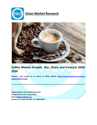 Coffee Market Share, Trends, Size, Research and Forecast 2020-2026