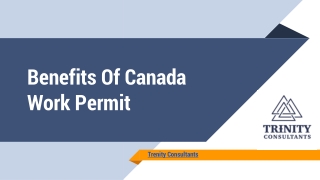 Benefits Of Canada Work Permit