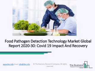 (2020-2030) Food Pathogen Detection Technology Market Size, Share, Growth And Trends