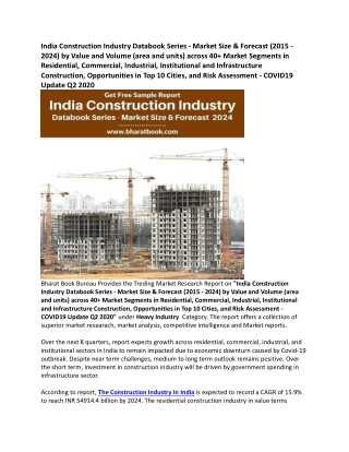 India Construction Industry Research Report Forecast 2024