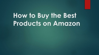 How to Buy the Best Products on Amazon | SmartGoodsPro