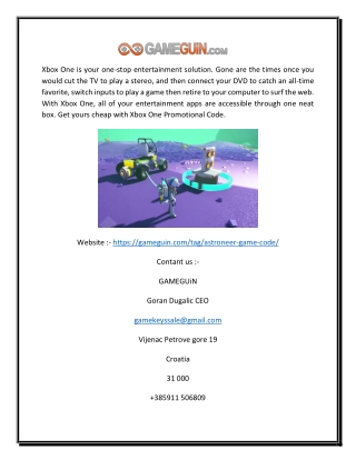 Astroneer Redeem Code Xbox One