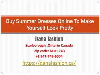 Buy Summer Dresses Online To Make Yourself Look Pretty