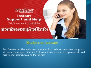 Mcafee.com/activate - Steps to Get McAfee With Product key 2020