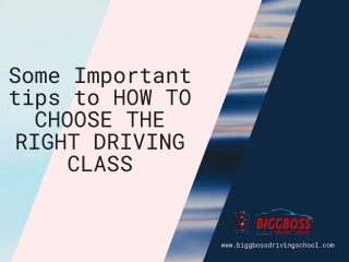 Driving School in Oakville - Bigg Boss Driving School