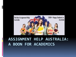 Assignment help australia a boon for academics