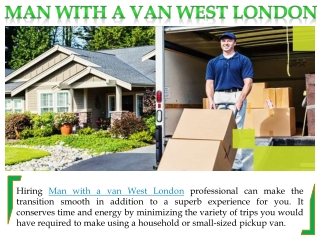 Man with a van West London