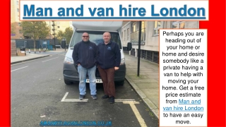 Man and van hire London