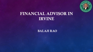 Financial Advisor in Irvine