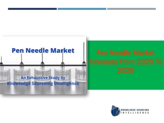 Pen Needle Market is estimated to grow at a CAGR 11.28% throughout the forecast period