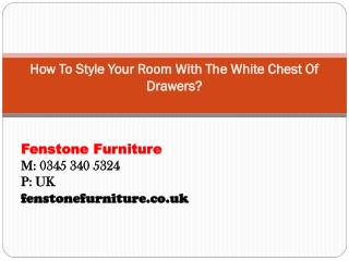 How To Style Your Room With The White Chest Of Drawers?