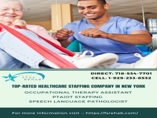 Top-level physical therapy staffing company in New York!!!