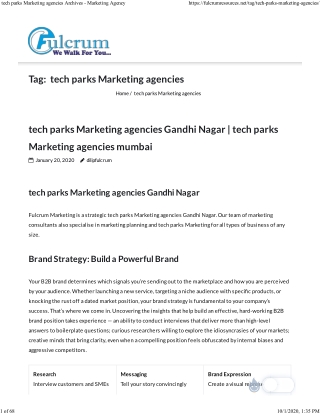 Tech Parks Marketing Agency in Mumbai