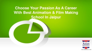 Choose Your Passion As A Career With Best Animation & Film Making School In Jaipur