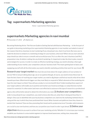 Supermarket Marketing Agency in Navi Mumbai