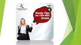 Study Tips for Reg Exam