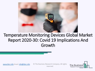 Temperature Monitoring Devices Market Industry Trends And Emerging Opportunities Till 2030