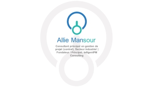 Allie Mansour - Fondateur - Principal, telligentPM Consulting