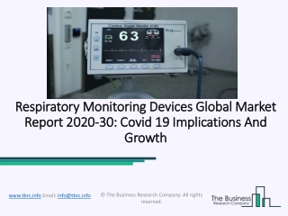 Respiratory Monitoring Devices Market Size, Growth, Opportunity and Forecast to 2030