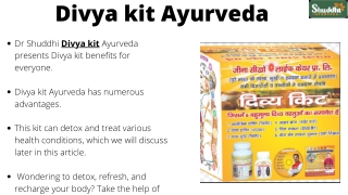 Divya kit Ayurveda