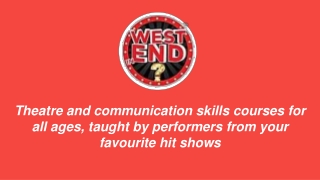 Musical Theatre School - West End in