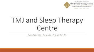 TMJ and Sleep Therapy Centre